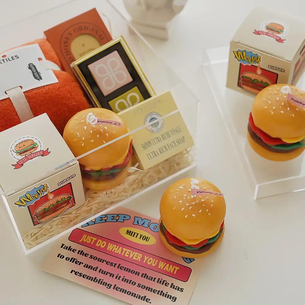 Fun Burger Candle Quirky Home Decor Creative Gift for Food Lovers Germany