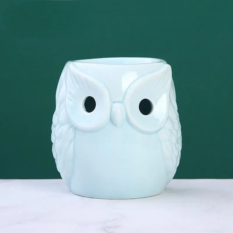 Owl Ceramic Wax Melt Burner Home Fragrance Decor Gift UK