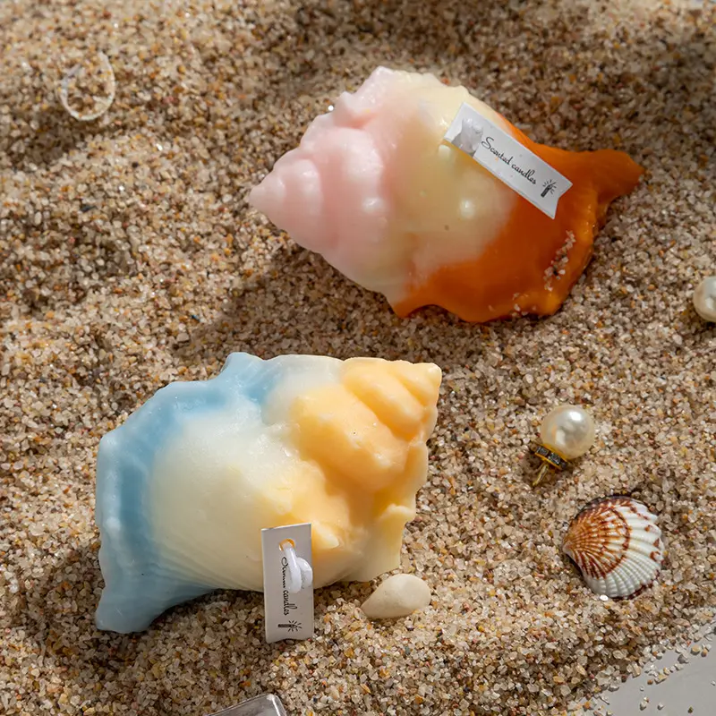 Conch Shaped Colored Scented Candle Perfect for Beach Home Decor Australia