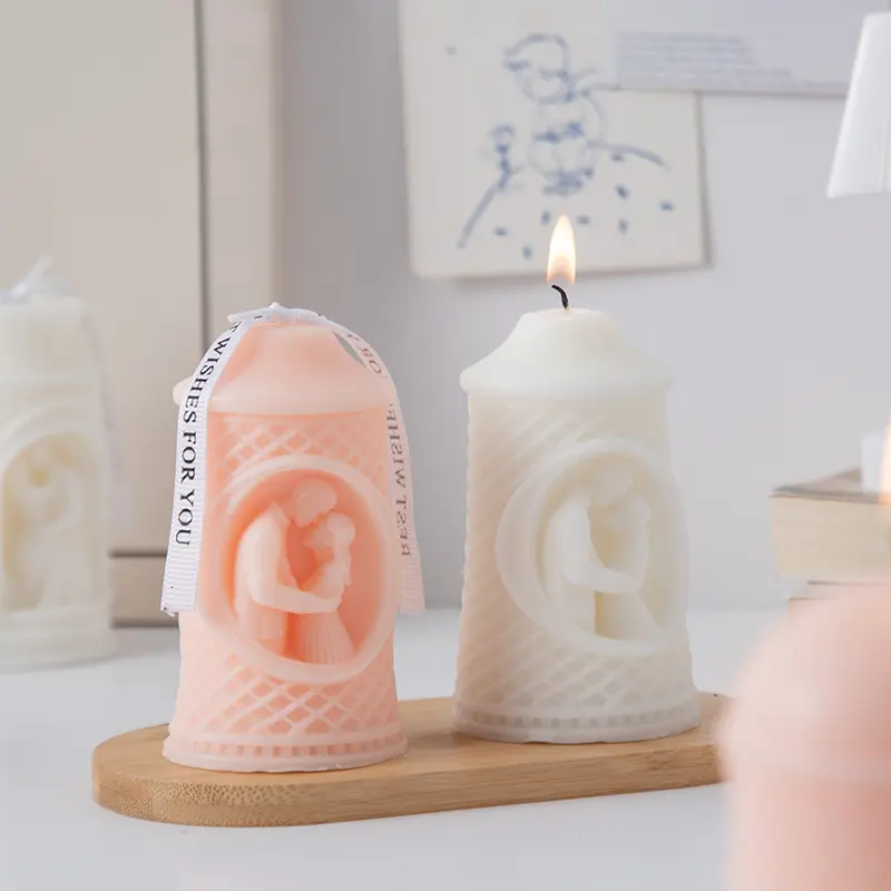 Elegant decorative pillar candles unique gift ideas home accessories Mexico