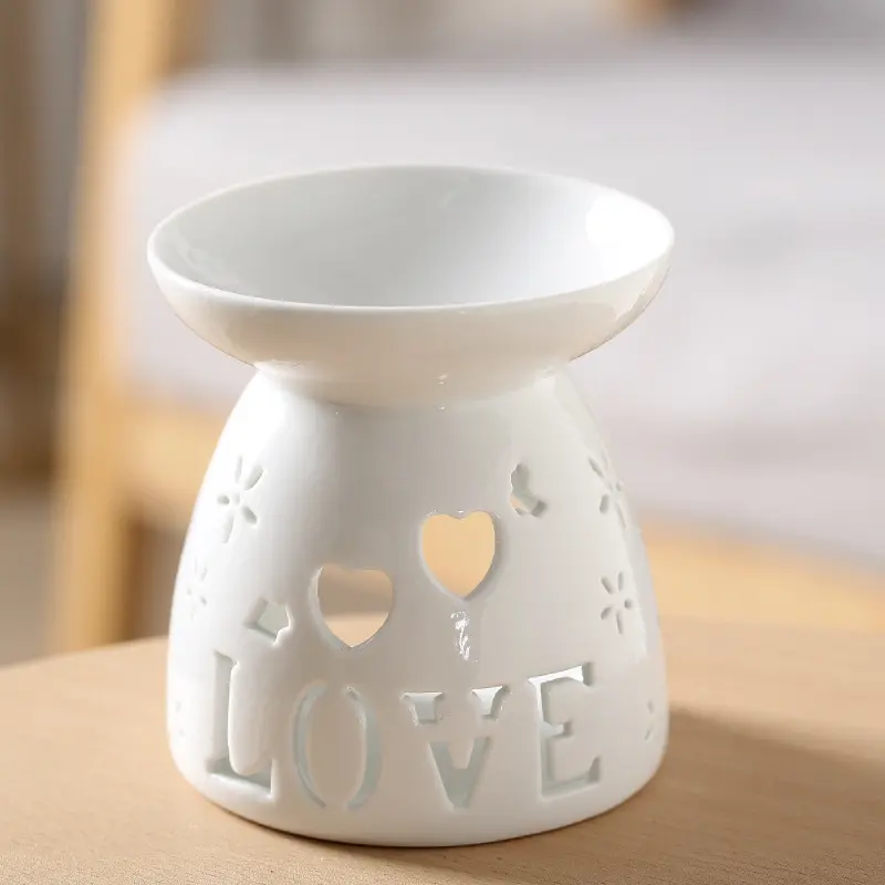 Ceramic Oil Burner Home Fragrance Essential Oil Diffuser Candle Holder India