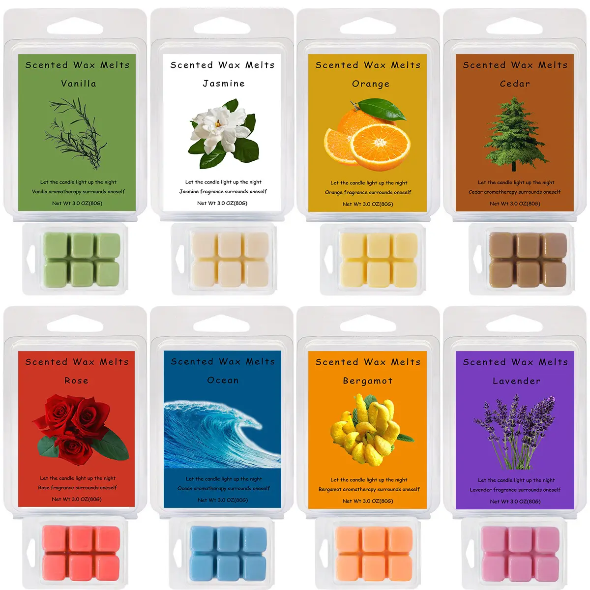 Eco-Friendly Natural Soy Wax Melts Biodegradable with multitudinous colors and fragrances Germany