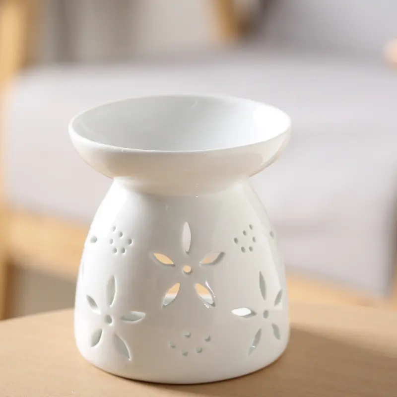 Ceramic Oil Burner Home Fragrance Essential Oil Diffuser Candle Holder India