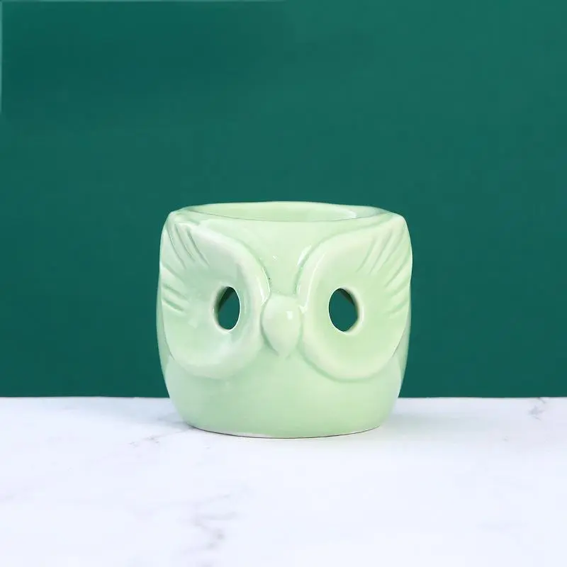 Owl Ceramic Wax Melt Burner Home Fragrance Decor Gift UK